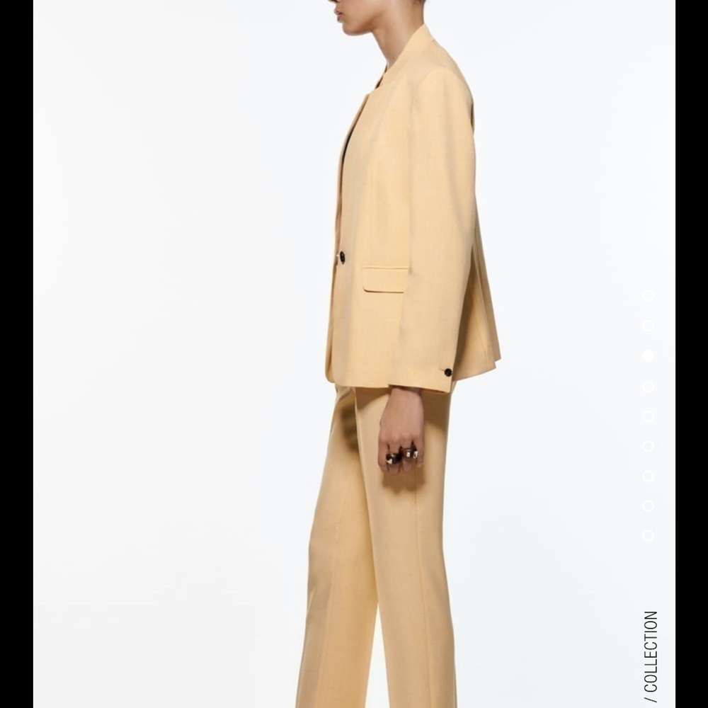 Zara Basic Inverted Lapel Blazer - Picture 8 of 14